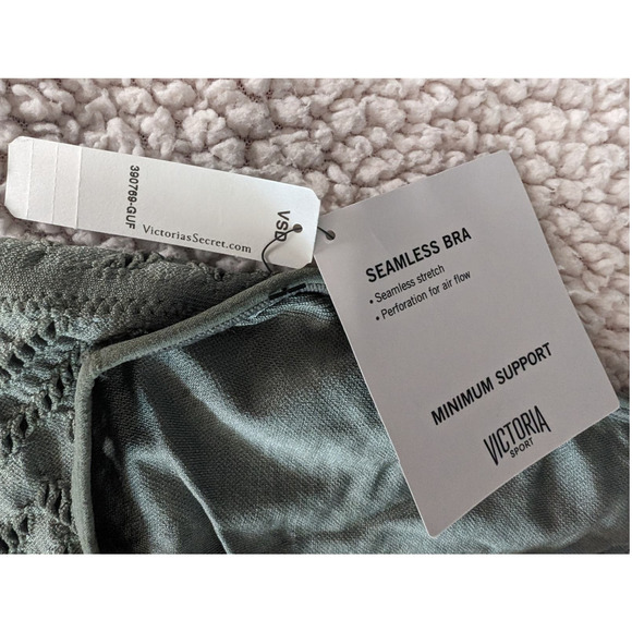 Victoria Sport Olive Green Seamless Bra Medium Support M - Picture 6 of 6